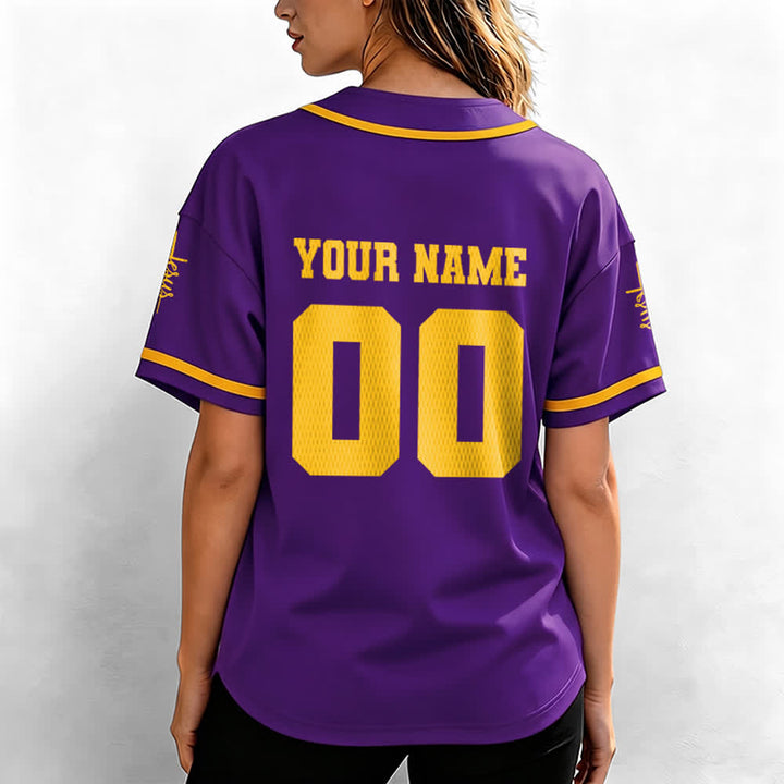 Christianartworkshop Maillot de baseball unisexe personnalisé classique Jésus - image 69
