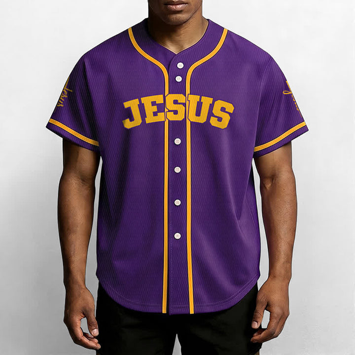 Christianartworkshop Maillot de baseball unisexe personnalisé classique Jésus - image 70