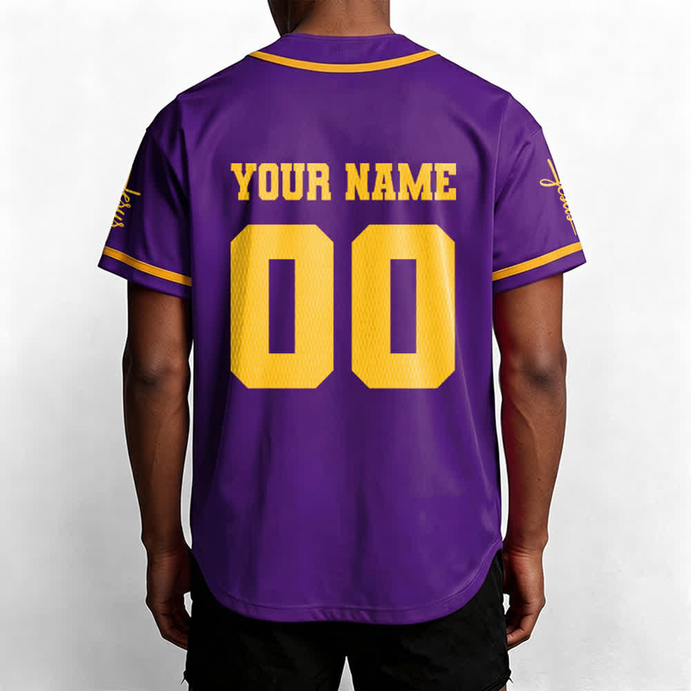 Christianartworkshop Maillot de baseball unisexe personnalisé classique Jésus - image 71