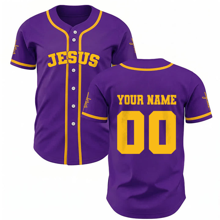 Christianartworkshop Maillot de baseball unisexe personnalisé classique Jésus - image 65
