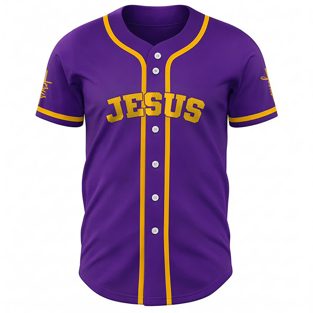 Christianartworkshop Maillot de baseball unisexe personnalisé classique Jésus - image 66