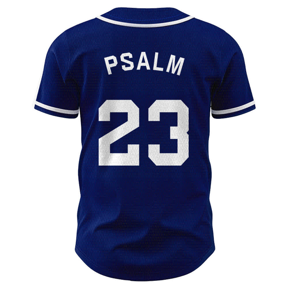 Maillot de baseball unisexe style rétro sport Christianartworkshop Psaume 23 - image 2
