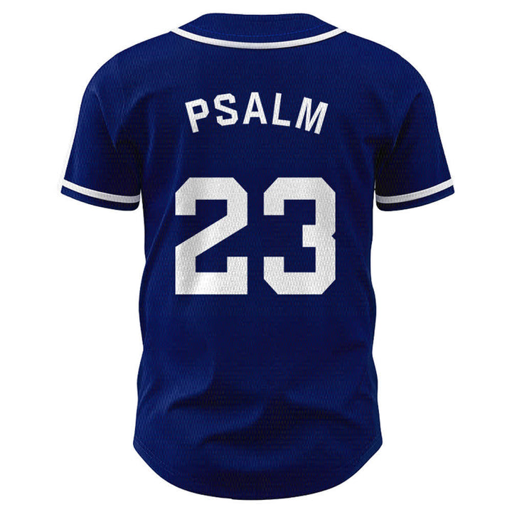 Maillot de baseball unisexe style rétro sport Christianartworkshop Psaume 23 - image 2
