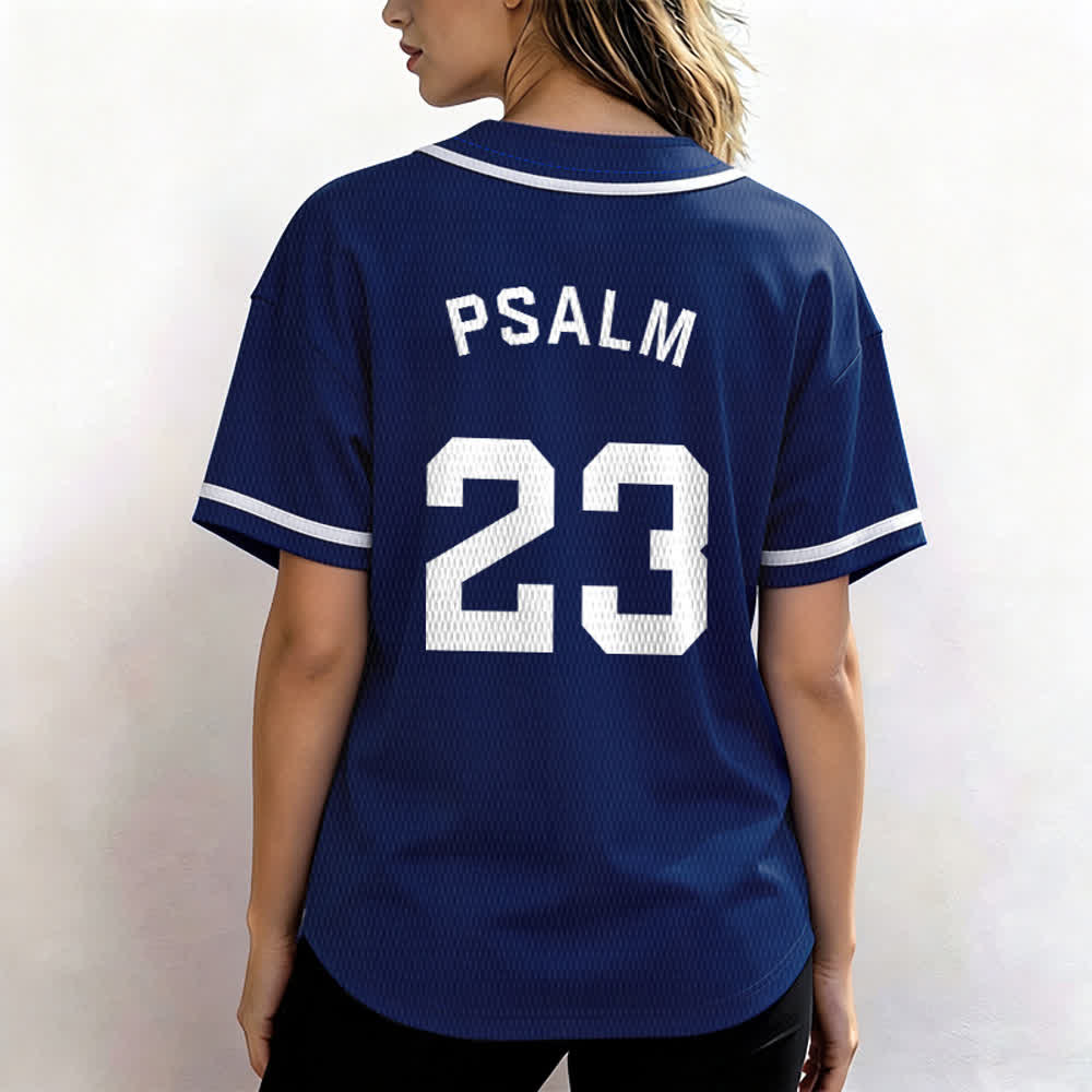 Maillot de baseball unisexe style rétro sport Christianartworkshop Psaume 23 - image 6