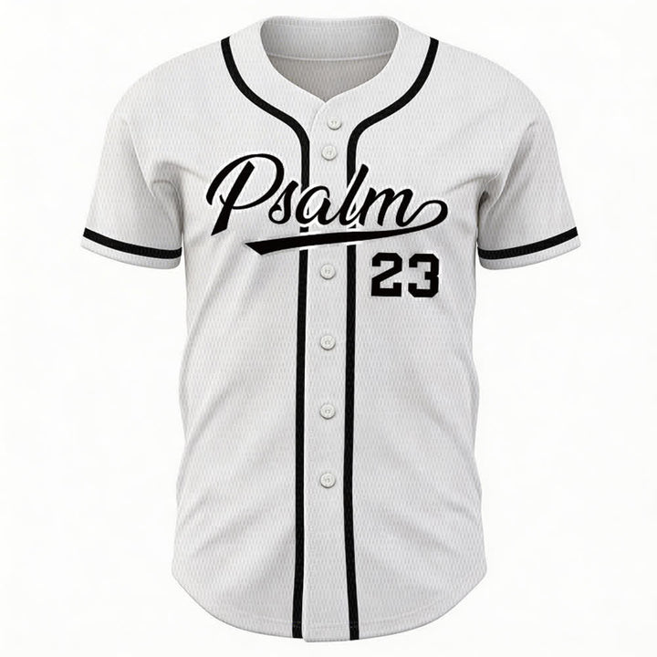 Maillot de baseball unisexe style rétro sport Christianartworkshop Psaume 23 - image 8