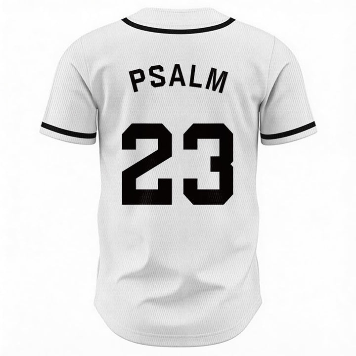 Maillot de baseball unisexe style rétro sport Christianartworkshop Psaume 23 - image 9