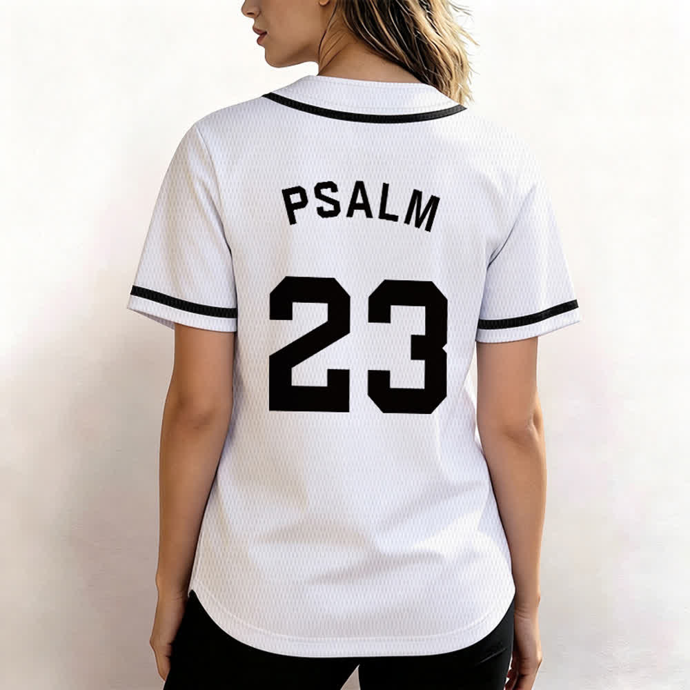Maillot de baseball unisexe style rétro sport Christianartworkshop Psaume 23 - image 13