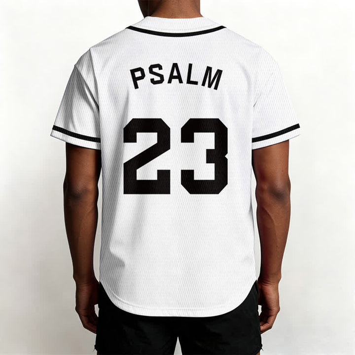 Maillot de baseball unisexe style rétro sport Christianartworkshop Psaume 23 - image 11