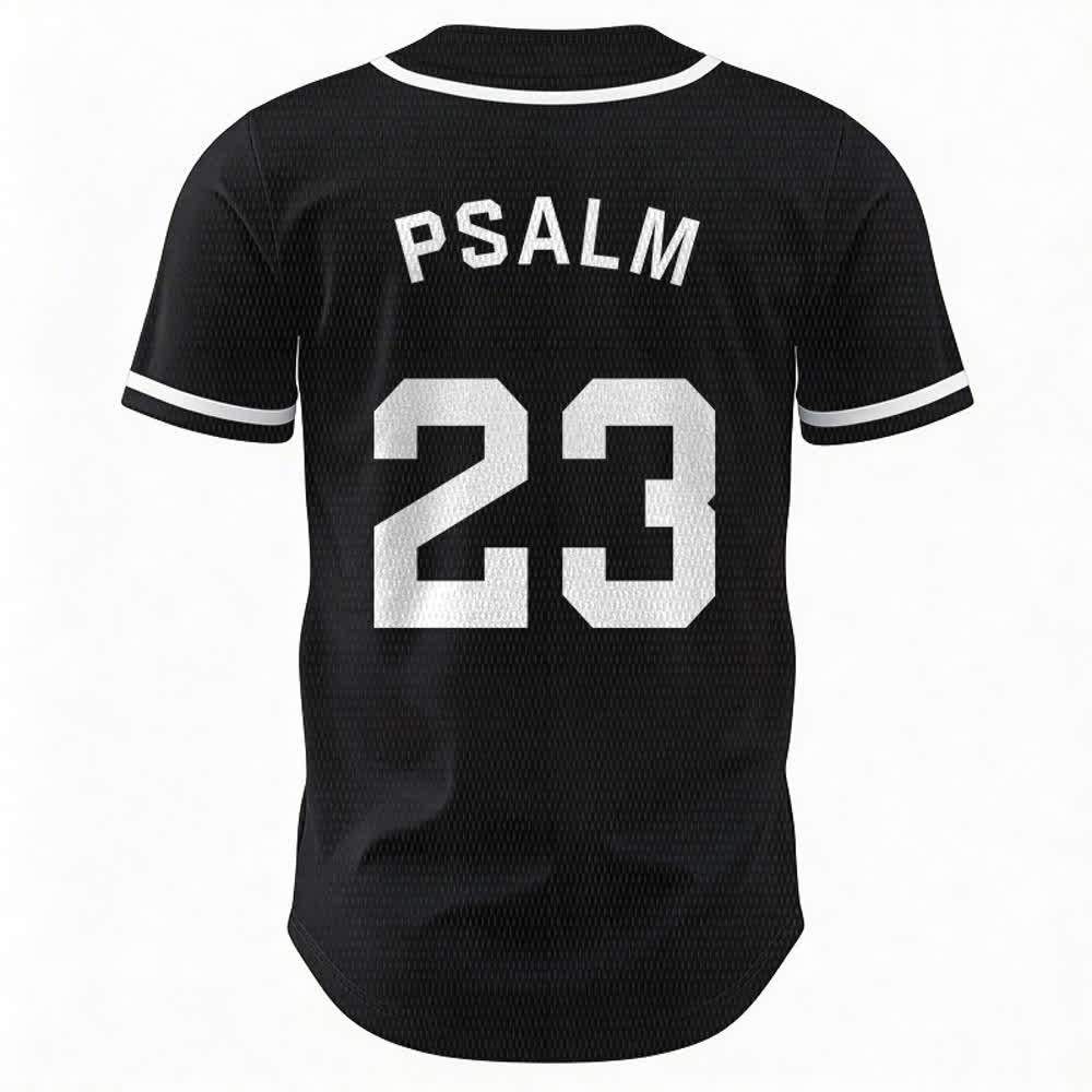 Maillot de baseball unisexe style rétro sport Christianartworkshop Psaume 23 - image 16