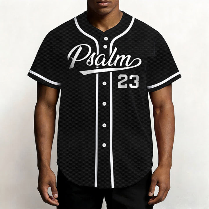 Maillot de baseball unisexe style rétro sport Christianartworkshop Psaume 23 - image 17
