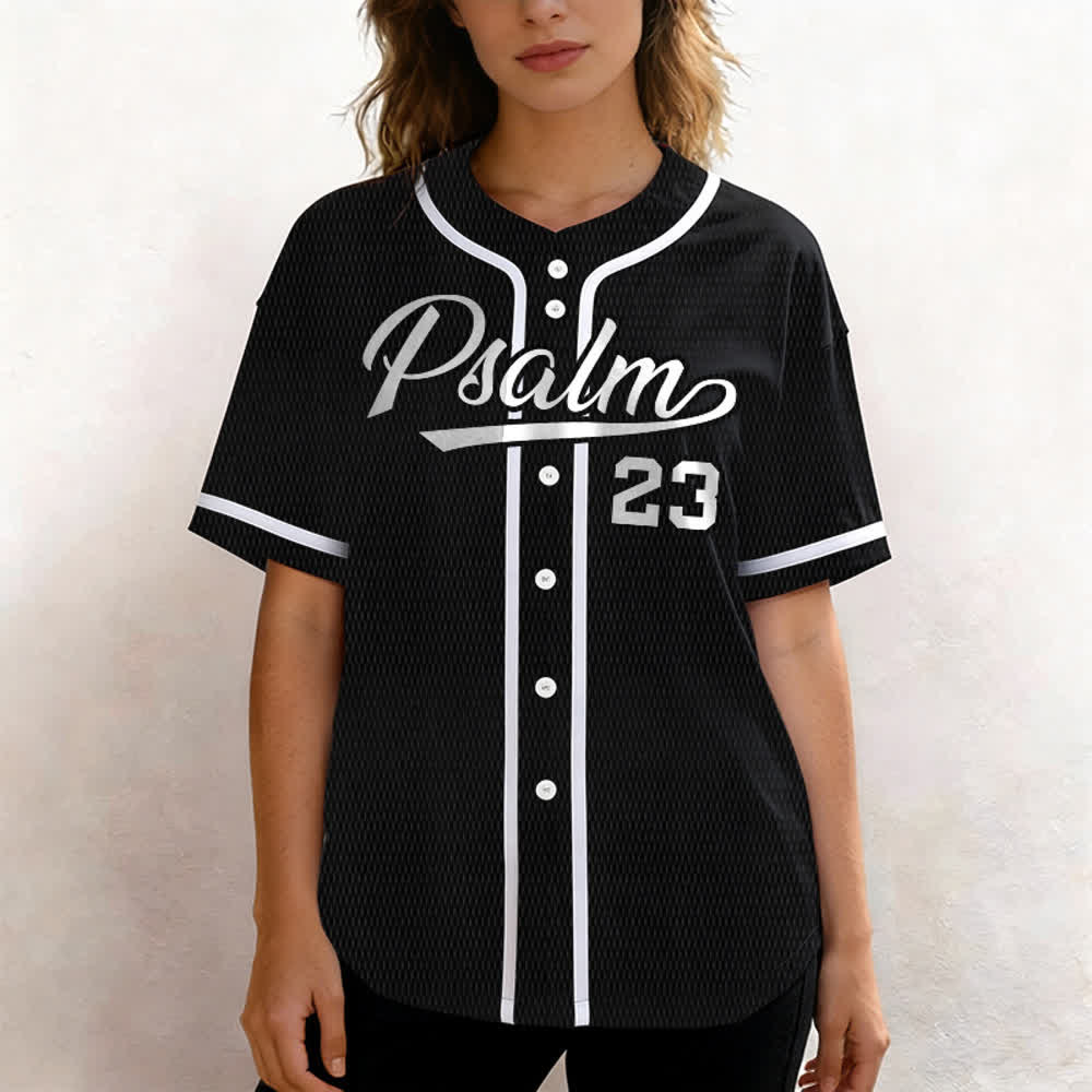 Maillot de baseball unisexe style rétro sport Christianartworkshop Psaume 23 - image 19
