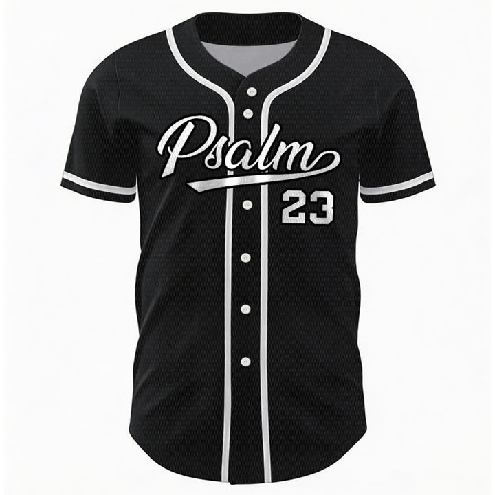 Maillot de baseball unisexe style rétro sport Christianartworkshop Psaume 23 - image 15