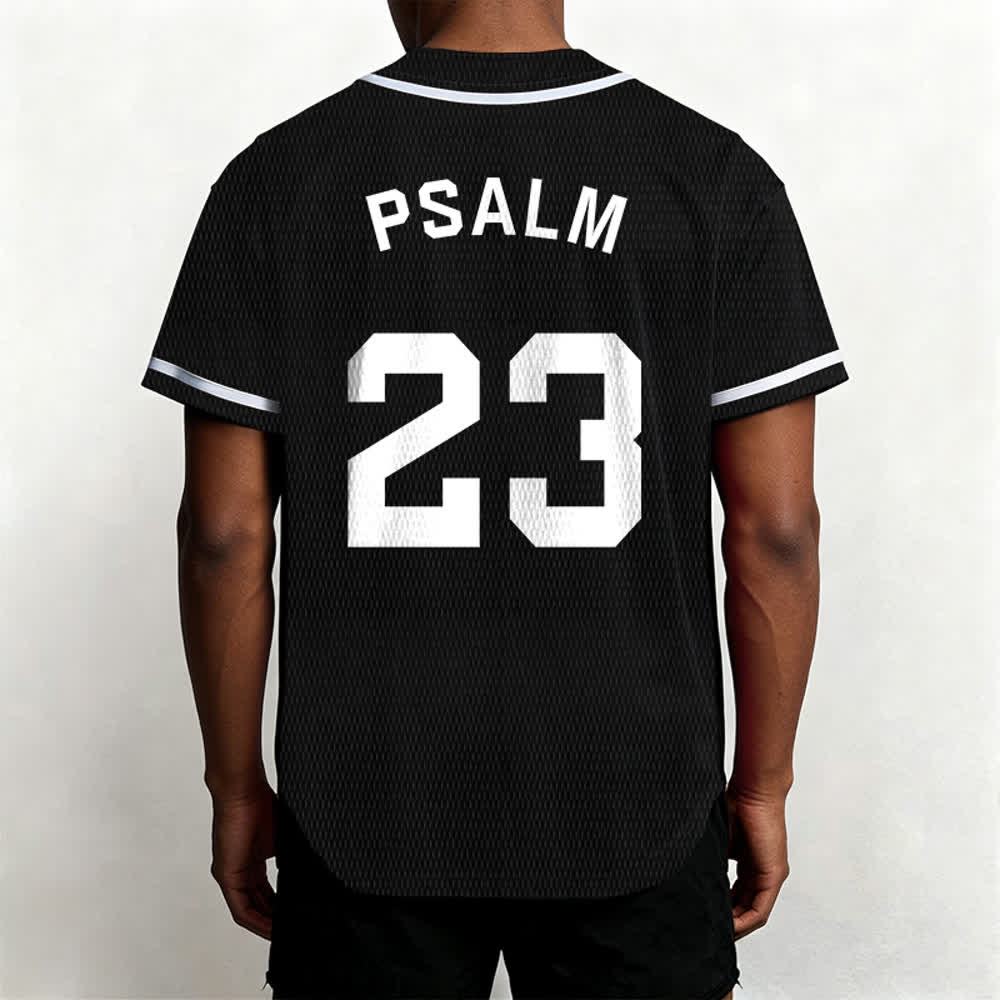 Maillot de baseball unisexe style rétro sport Christianartworkshop Psaume 23 - image 18