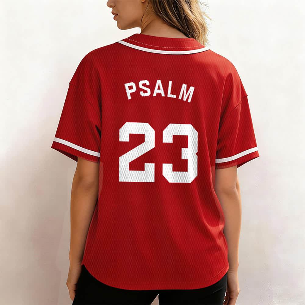 Maillot de baseball unisexe style rétro sport Christianartworkshop Psaume 23 - image 25