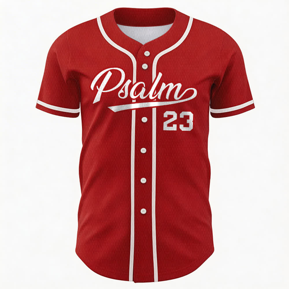 Maillot de baseball unisexe style rétro sport Christianartworkshop Psaume 23 - image 22