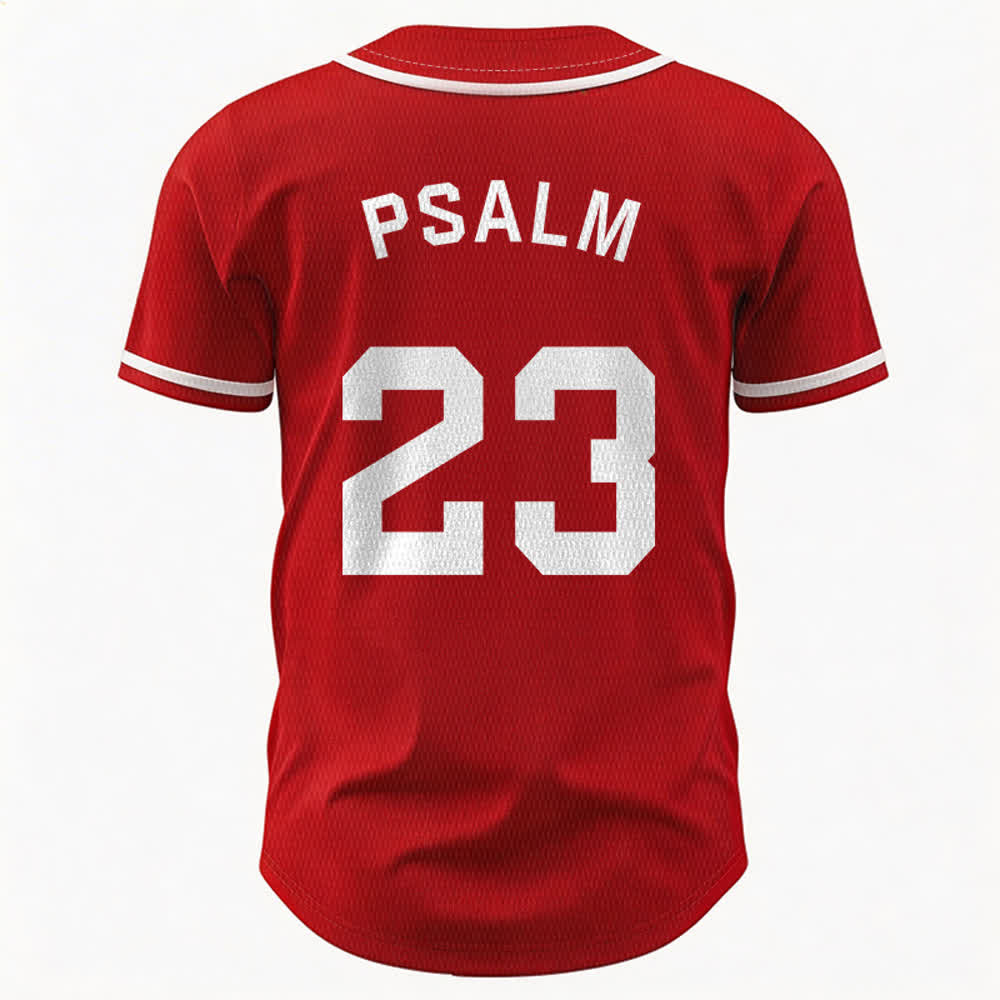 Maillot de baseball unisexe style rétro sport Christianartworkshop Psaume 23 - image 23