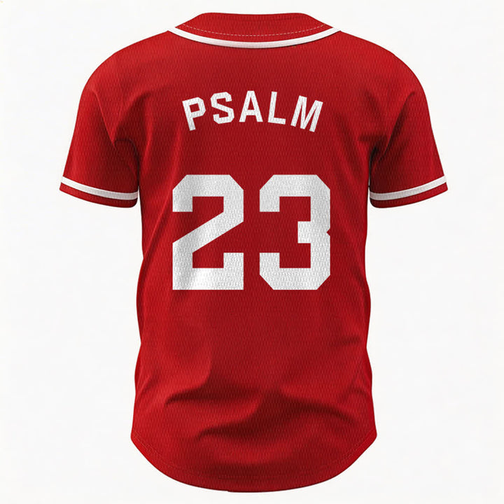 Maillot de baseball unisexe style rétro sport Christianartworkshop Psaume 23 - image 23