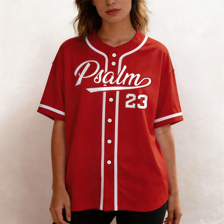 Maillot de baseball unisexe style rétro sport Christianartworkshop Psaume 23 - image 24