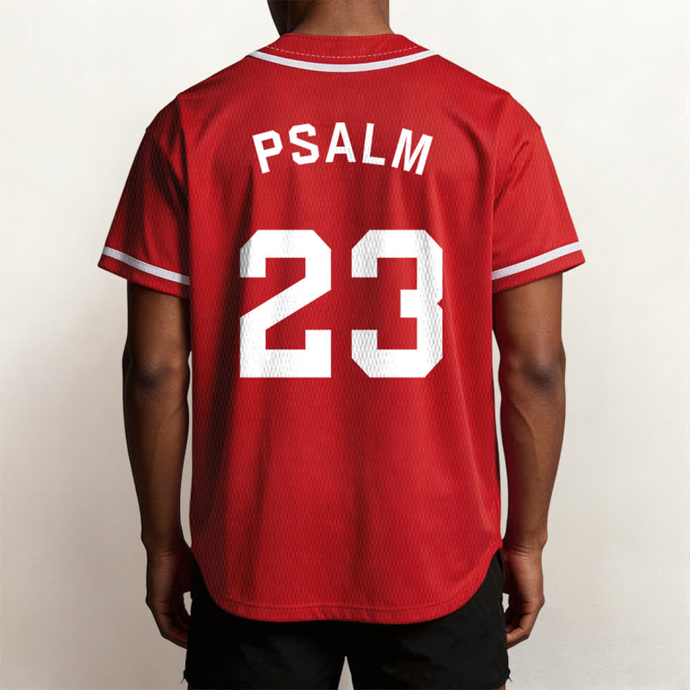 Maillot de baseball unisexe style rétro sport Christianartworkshop Psaume 23 - image 27