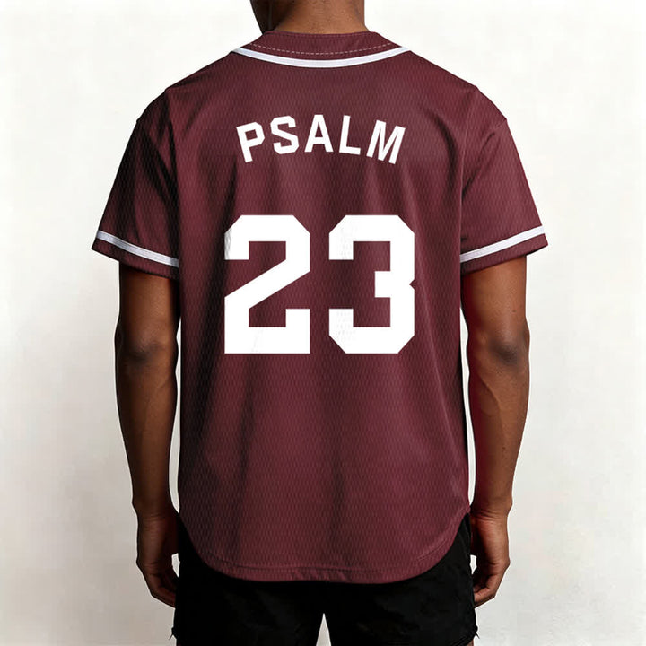 Maillot de baseball unisexe style rétro sport Christianartworkshop Psaume 23 - image 34