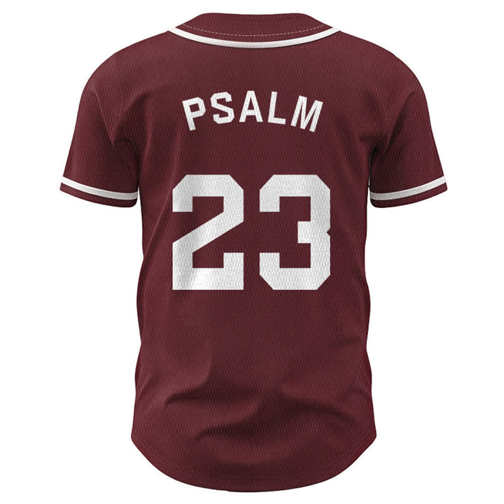 Maillot de baseball unisexe style rétro sport Christianartworkshop Psaume 23 - image 30