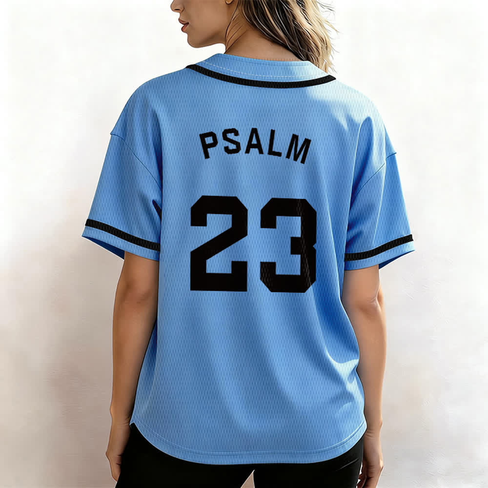 Maillot de baseball unisexe style rétro sport Christianartworkshop Psaume 23 - image 41