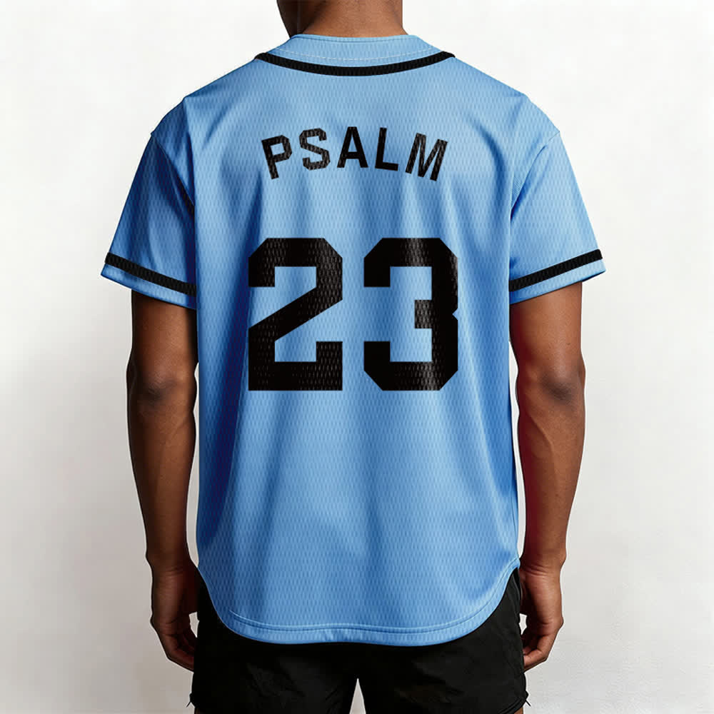 Maillot de baseball unisexe style rétro sport Christianartworkshop Psaume 23 - image 39