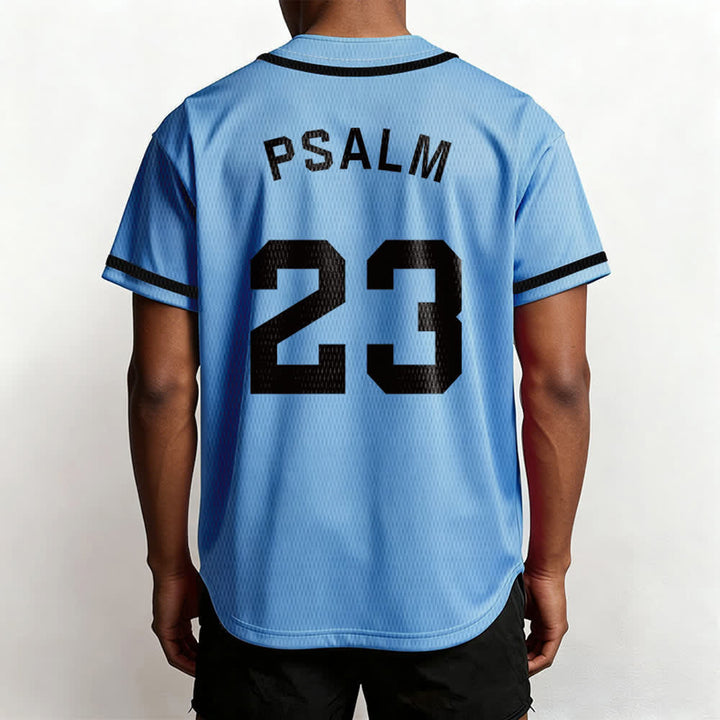 Maillot de baseball unisexe style rétro sport Christianartworkshop Psaume 23 - image 39