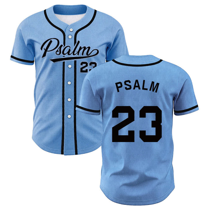 Maillot de baseball unisexe style rétro sport Christianartworkshop Psaume 23 - Bleu - 5XL - image 35