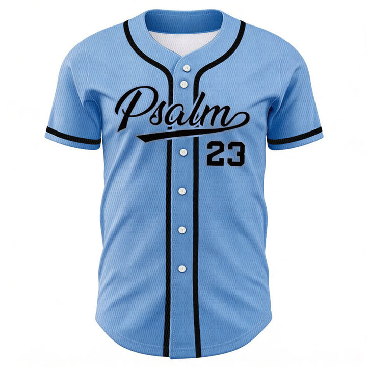 Maillot de baseball unisexe style rétro sport Christianartworkshop Psaume 23 - image 36