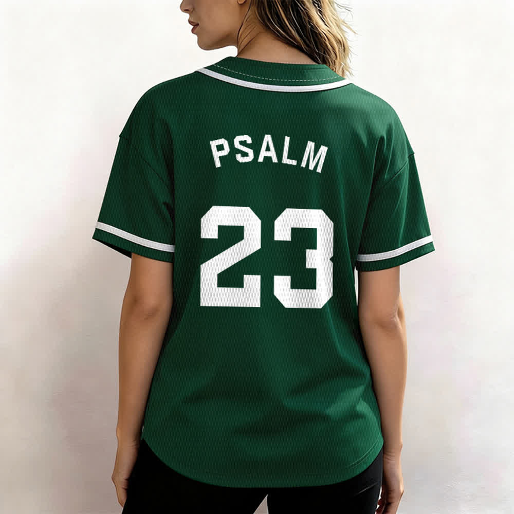 Maillot de baseball unisexe style rétro sport Christianartworkshop Psaume 23 - image 47