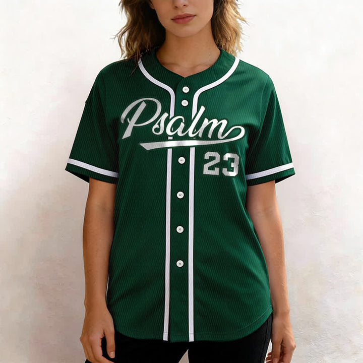 Maillot de baseball unisexe style rétro sport Christianartworkshop Psaume 23 - image 48