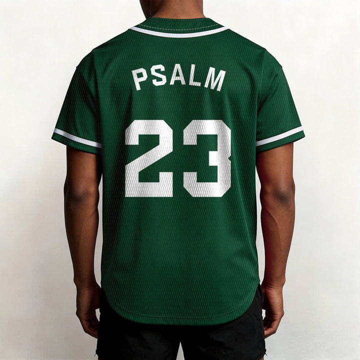 Maillot de baseball unisexe style rétro sport Christianartworkshop Psaume 23 - image 46