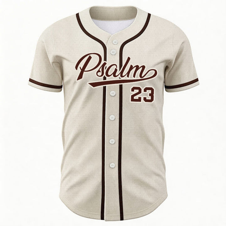 Maillot de baseball unisexe style rétro sport Christianartworkshop Psaume 23 - image 50