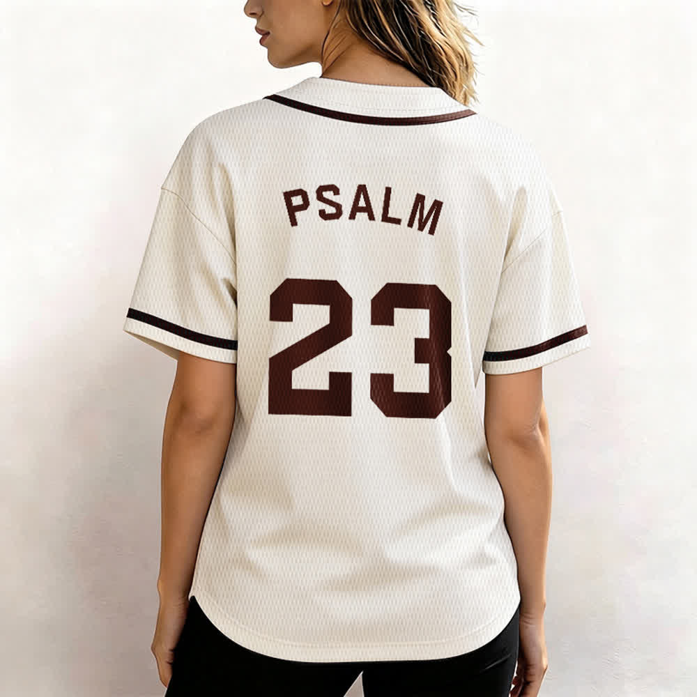 Maillot de baseball unisexe style rétro sport Christianartworkshop Psaume 23 - image 53
