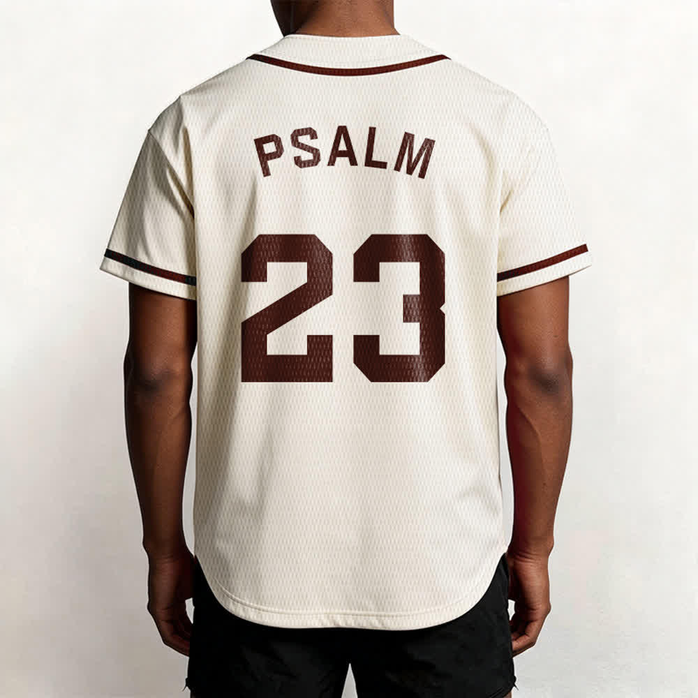 Maillot de baseball unisexe style rétro sport Christianartworkshop Psaume 23 - image 55