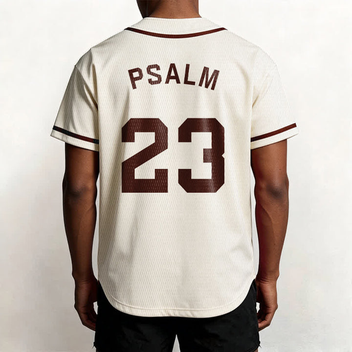 Maillot de baseball unisexe style rétro sport Christianartworkshop Psaume 23 - image 55