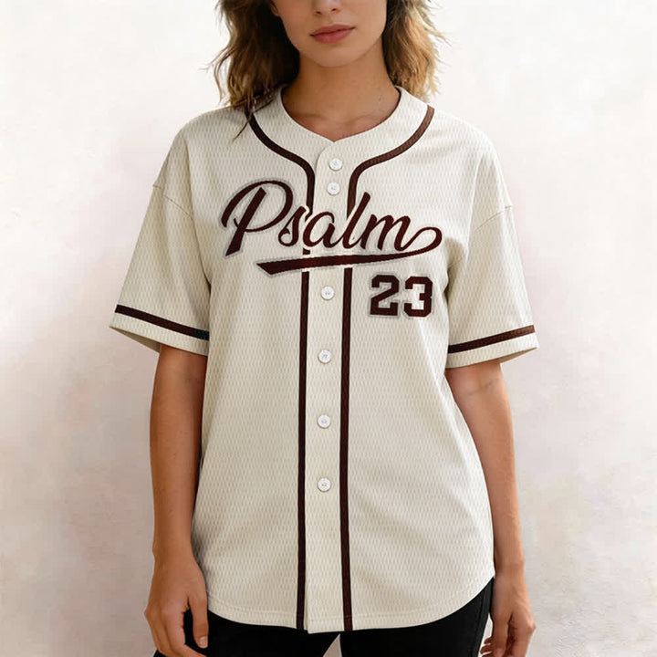 Maillot de baseball unisexe style rétro sport Christianartworkshop Psaume 23 - image 52