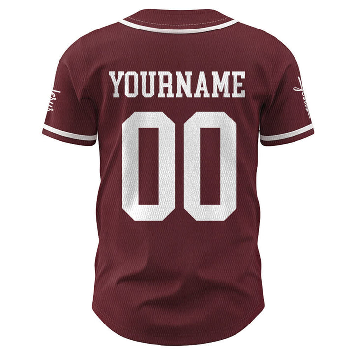 Maillot de baseball unisexe personnalisé avec nom et numéro, style audacieux, de l'équipe Jésus, créé par Christianartworkshop - image 32