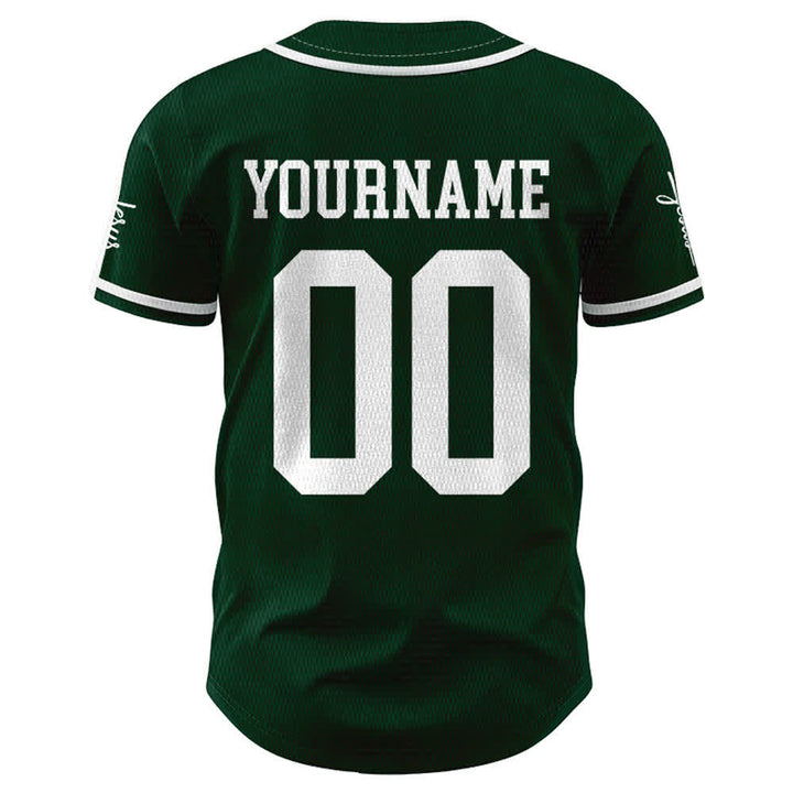 Maillot de baseball unisexe personnalisé avec nom et numéro, style audacieux, de l'équipe Jésus, créé par Christianartworkshop - image 46