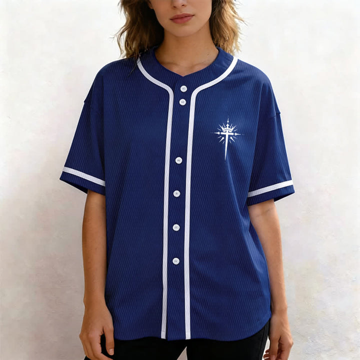 Christianartworkshop - Jésus est roi - Ailes d'ange - Croix - Déclaration de foi - Maillot de baseball personnalisé - image 11