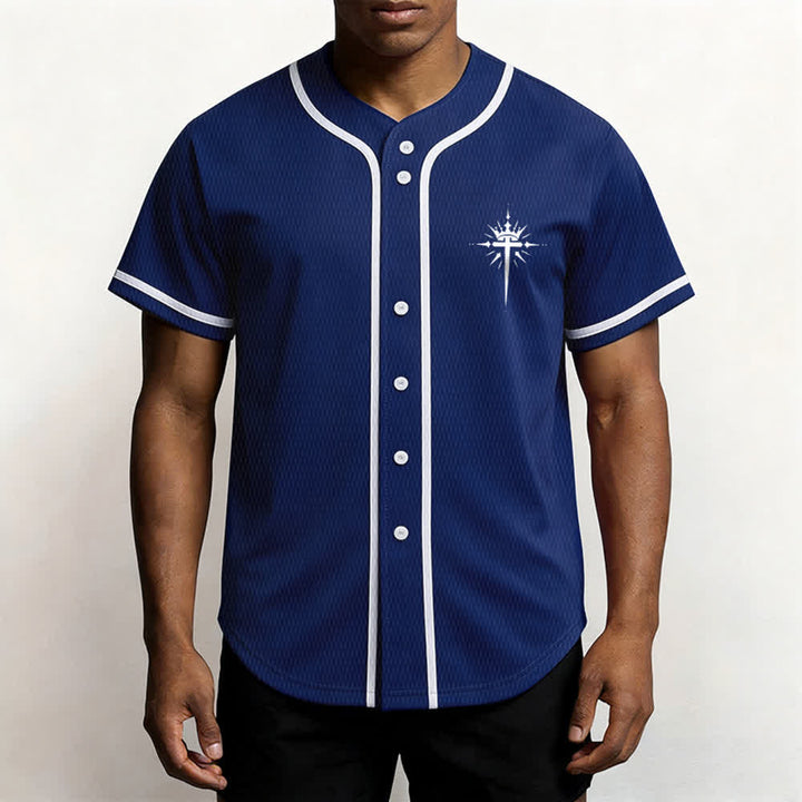 Christianartworkshop - Jésus est roi - Ailes d'ange - Croix - Déclaration de foi - Maillot de baseball personnalisé - image 13