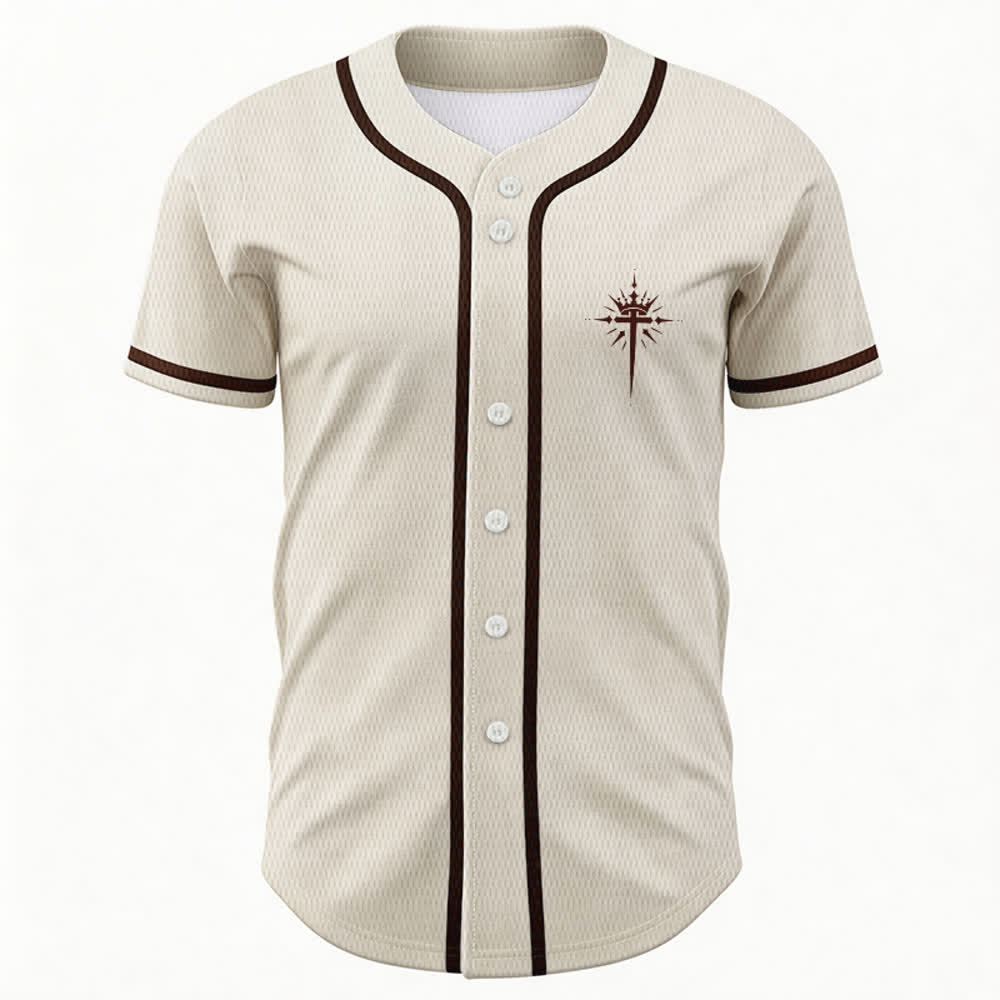 Christianartworkshop - Jésus est roi - Ailes d'ange - Croix - Déclaration de foi - Maillot de baseball personnalisé - image 16