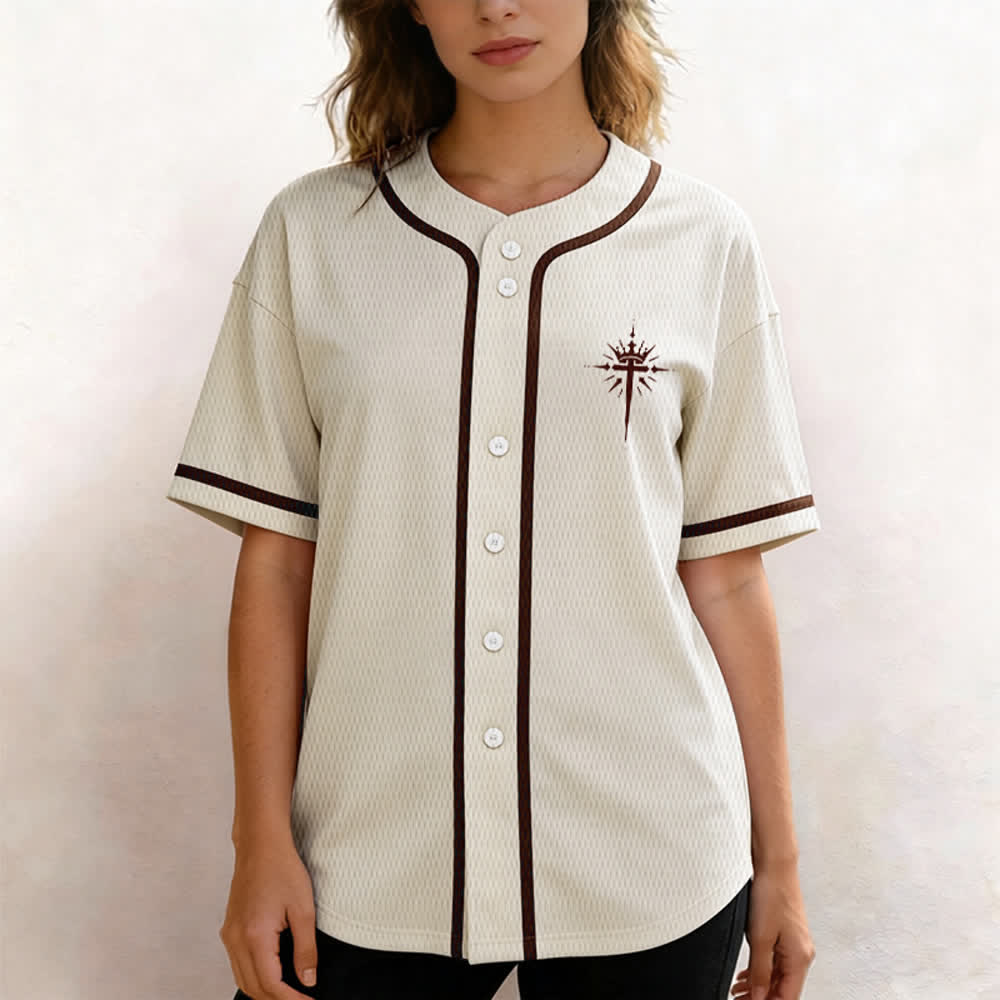 Christianartworkshop - Jésus est roi - Ailes d'ange - Croix - Déclaration de foi - Maillot de baseball personnalisé - image 18