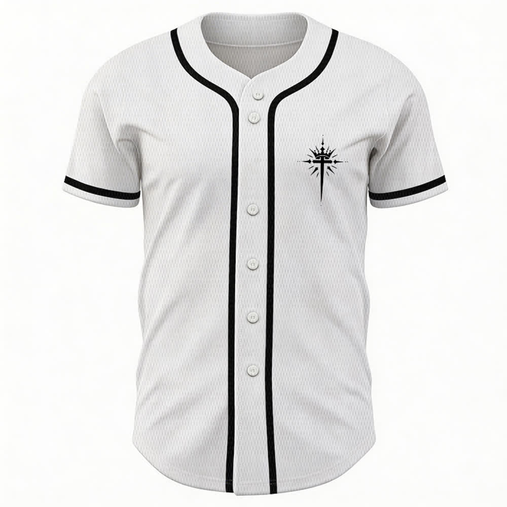 Christianartworkshop - Jésus est roi - Ailes d'ange - Croix - Déclaration de foi - Maillot de baseball personnalisé - image 23