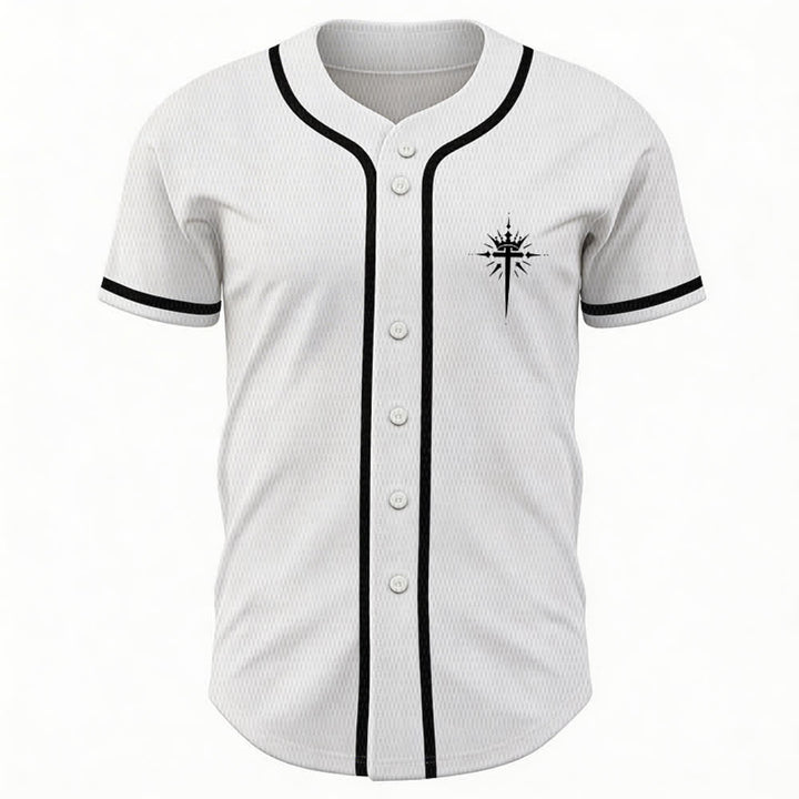 Christianartworkshop - Jésus est roi - Ailes d'ange - Croix - Déclaration de foi - Maillot de baseball personnalisé - image 23
