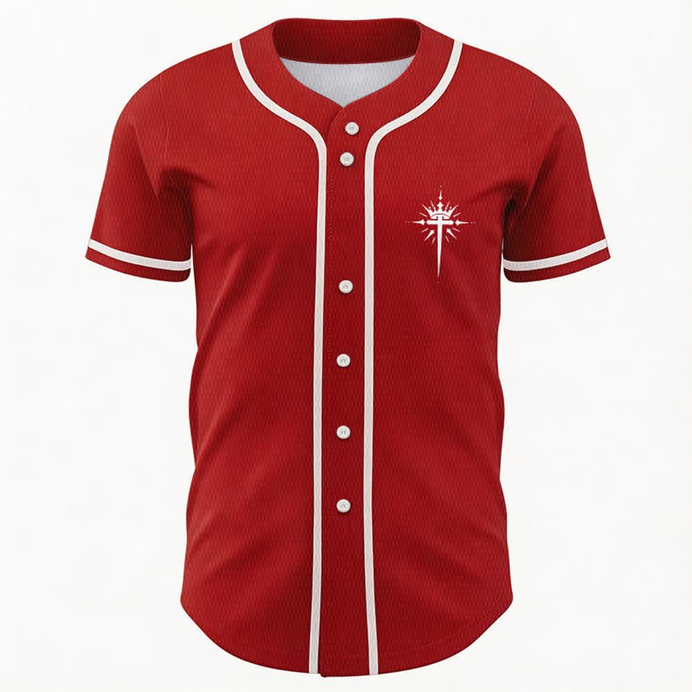 Christianartworkshop - Jésus est roi - Ailes d'ange - Croix - Déclaration de foi - Maillot de baseball personnalisé - image 30