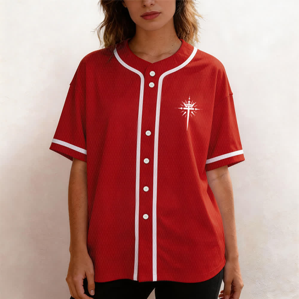 Christianartworkshop - Jésus est roi - Ailes d'ange - Croix - Déclaration de foi - Maillot de baseball personnalisé - image 32