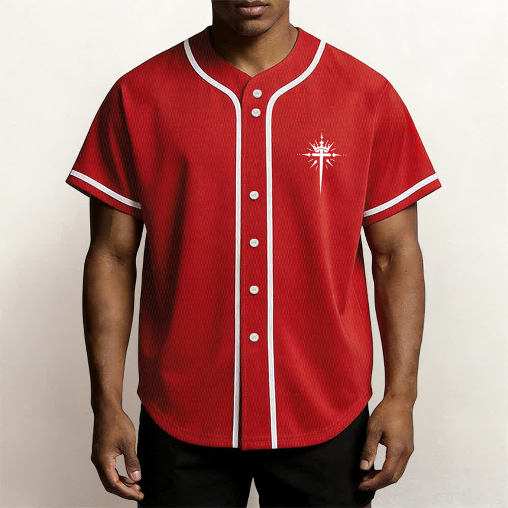 Christianartworkshop - Jésus est roi - Ailes d'ange - Croix - Déclaration de foi - Maillot de baseball personnalisé - image 34