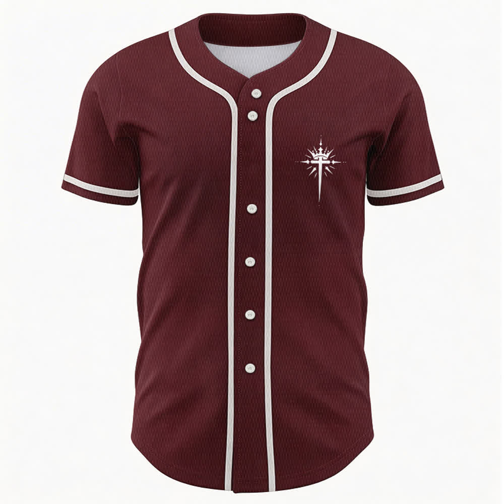Christianartworkshop - Jésus est roi - Ailes d'ange - Croix - Déclaration de foi - Maillot de baseball personnalisé - image 37